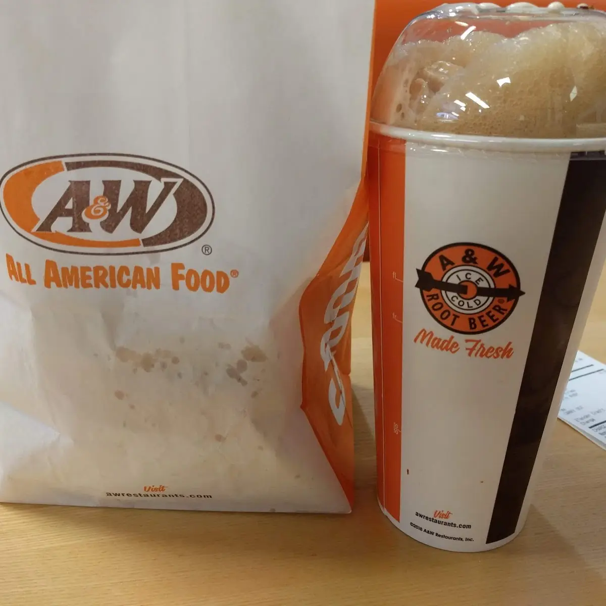 Papa Burger and Rootbeer Float