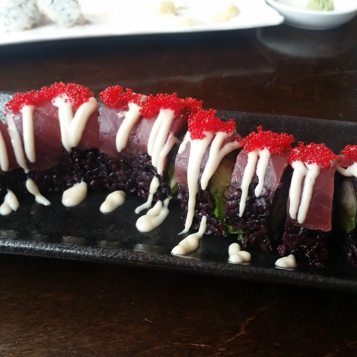 Red Dragon Roll with Black Rice