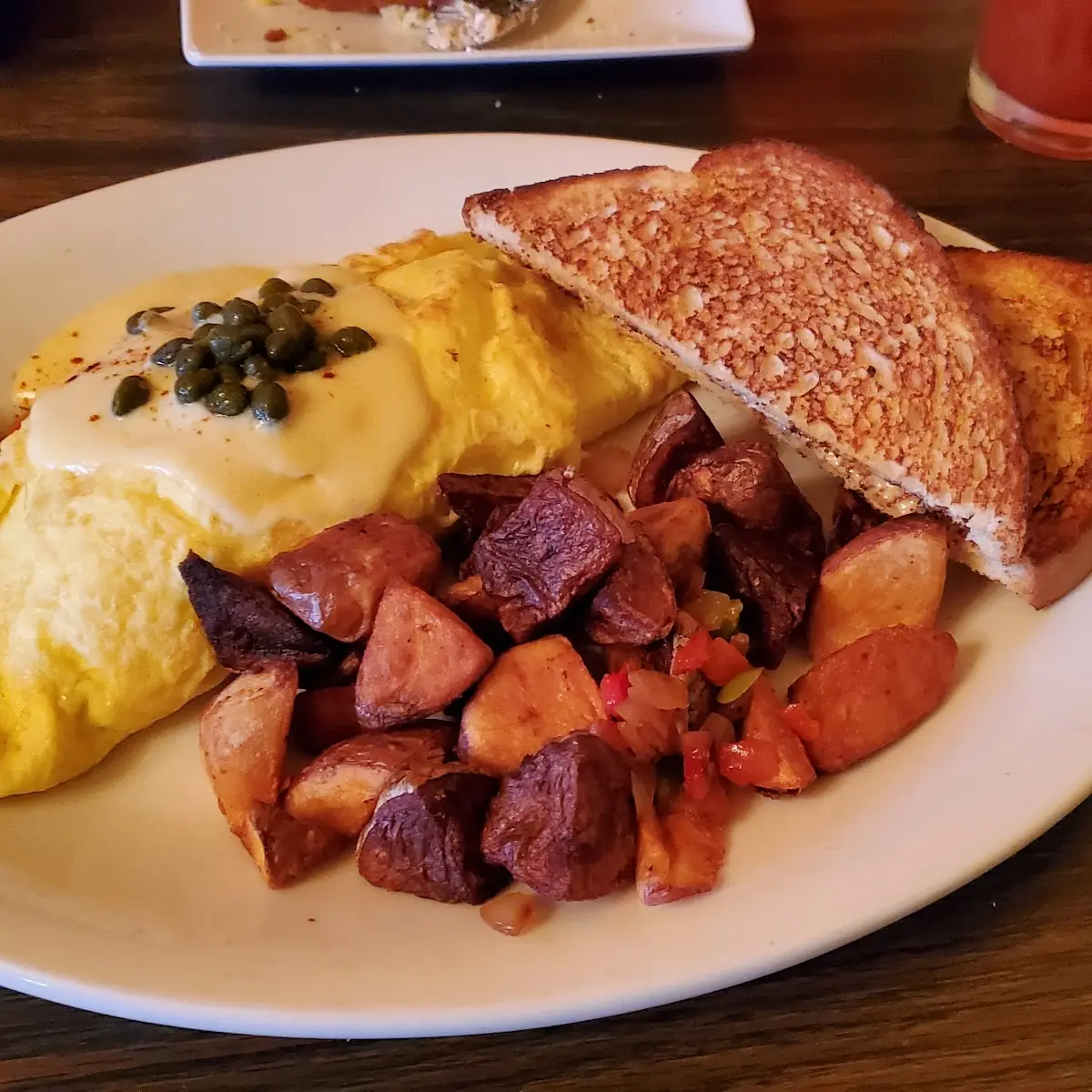 1 2 Chicken Fried Steak and Eggs