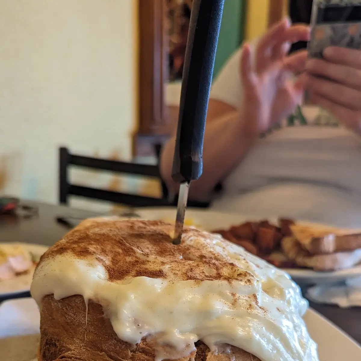 Alaskan Sourdough Cinnamon Roll