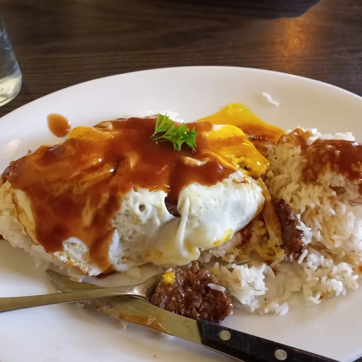 Loco Moco with Brown Gravy