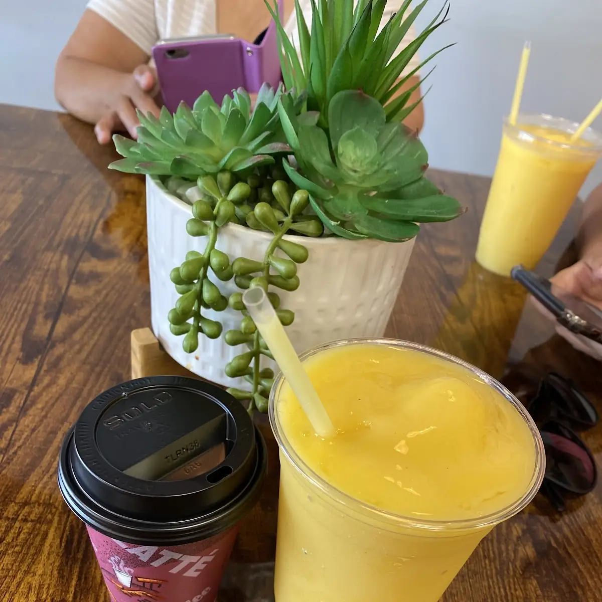 Passion Fruit Juice and Coffee