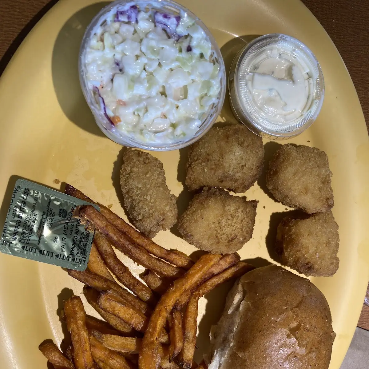 Nuggets and Sweet Potato Fries