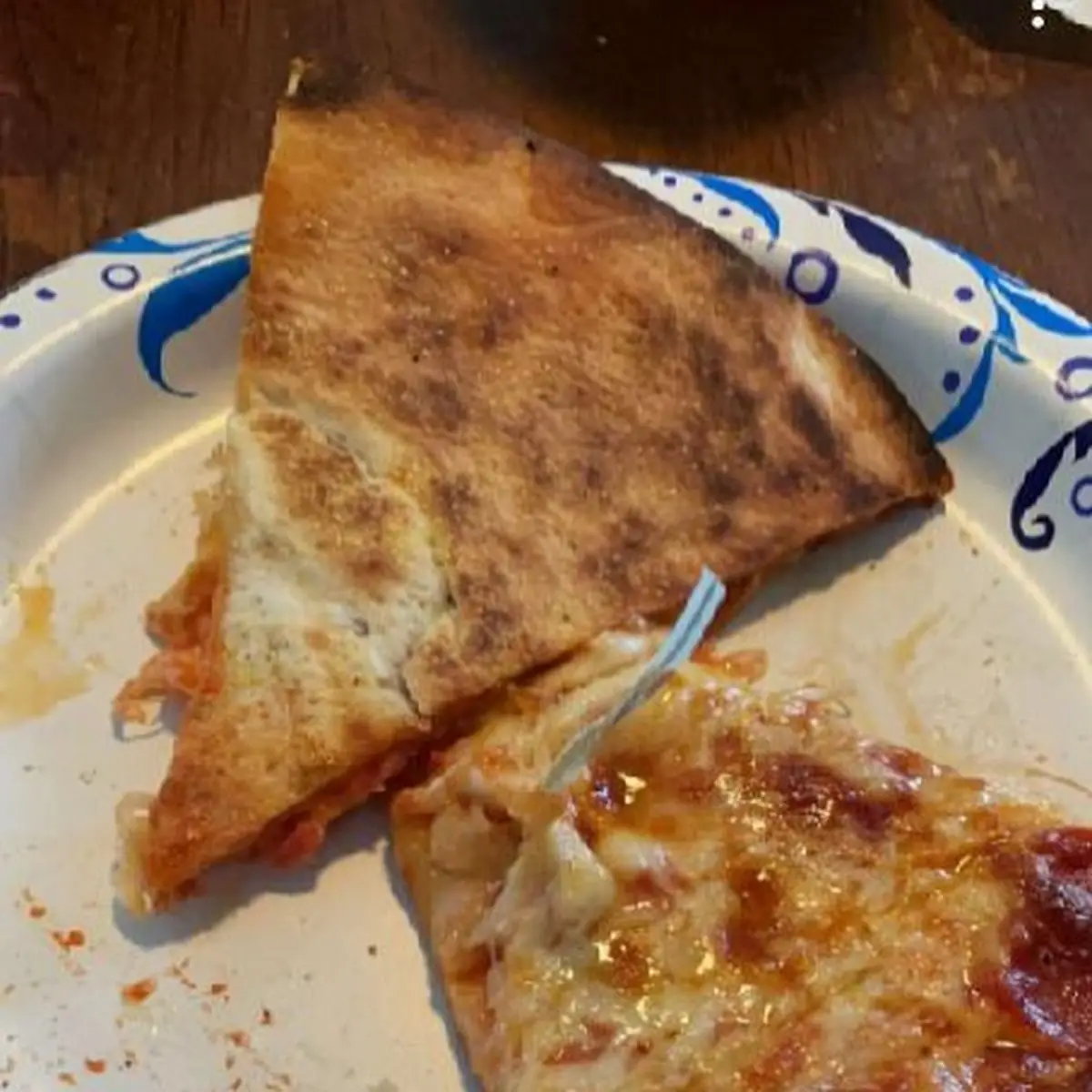 Cheese Pizza with Bread Tie