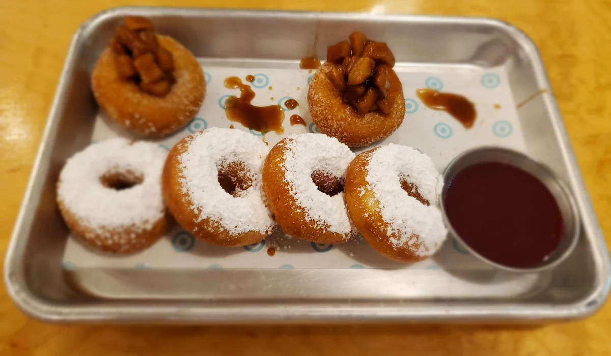 Doughnut Apple Pie and Powdered Sugar