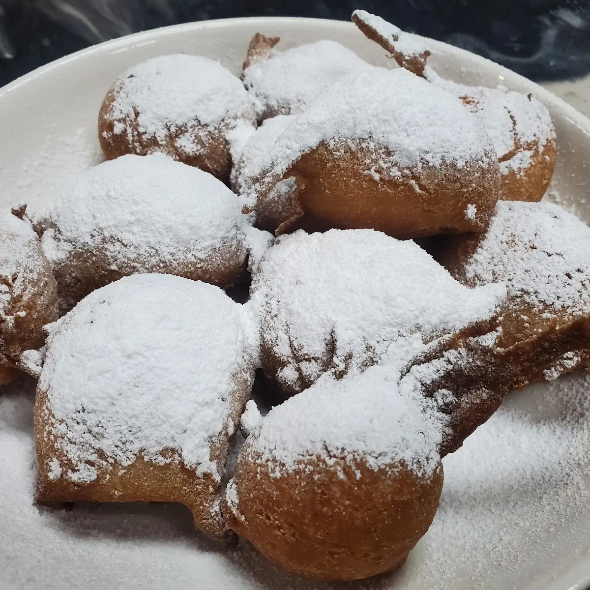 Corn Fritter Dusted with Powder Sugar