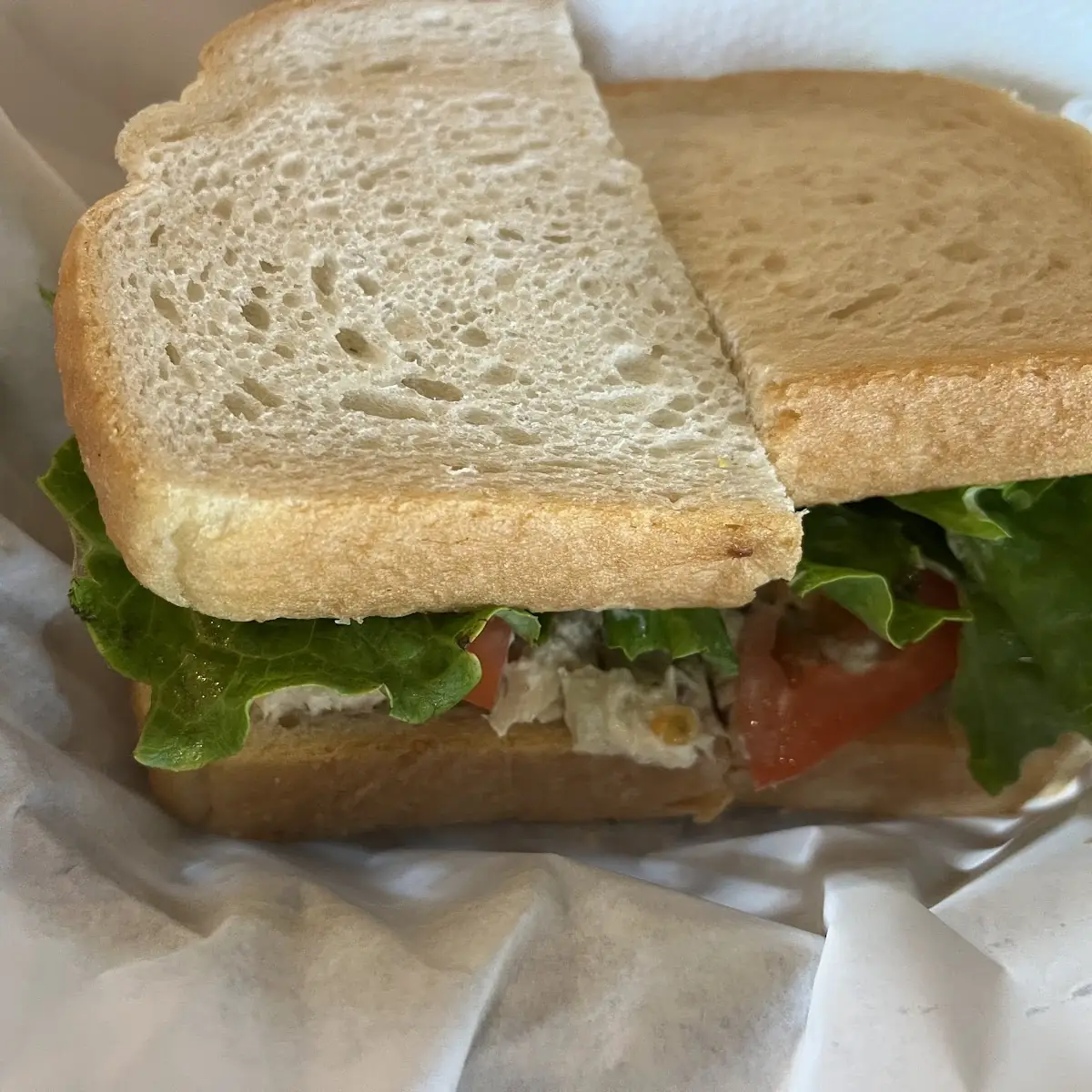 Tuna Sandwich on Sourdough Bread