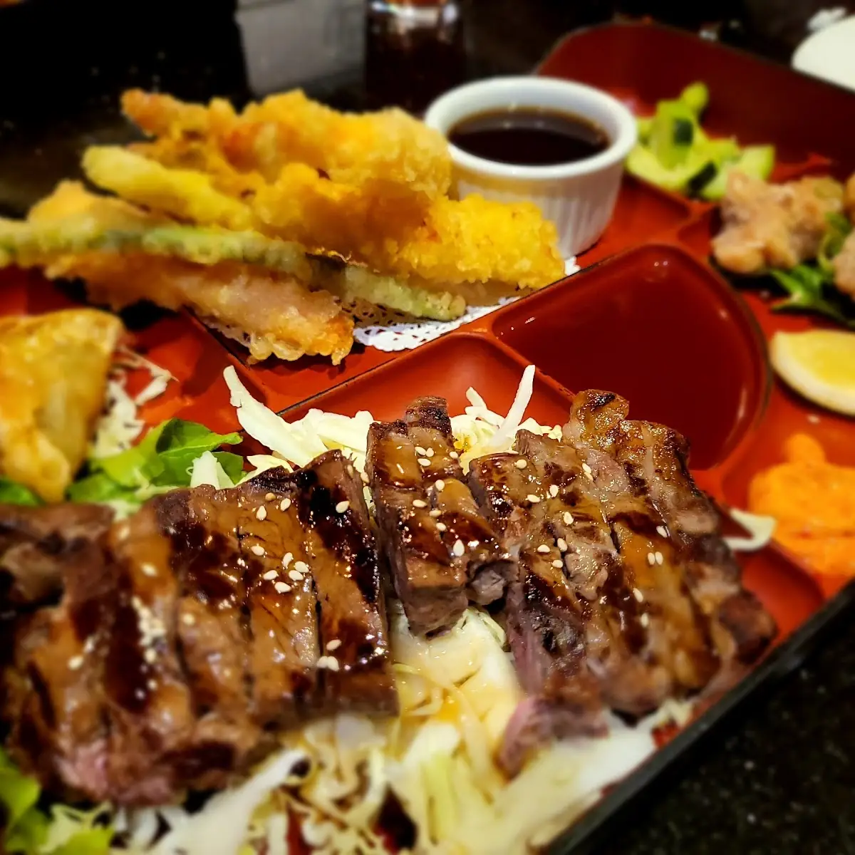 New York Steak Bento Box