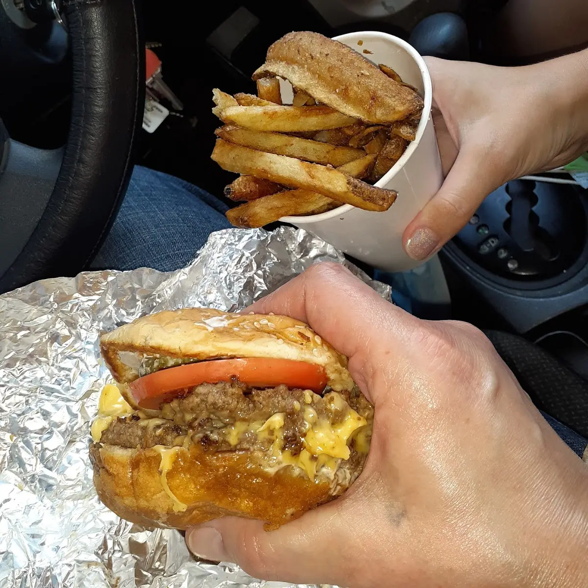 Double Cheeseburger & Medium Fries