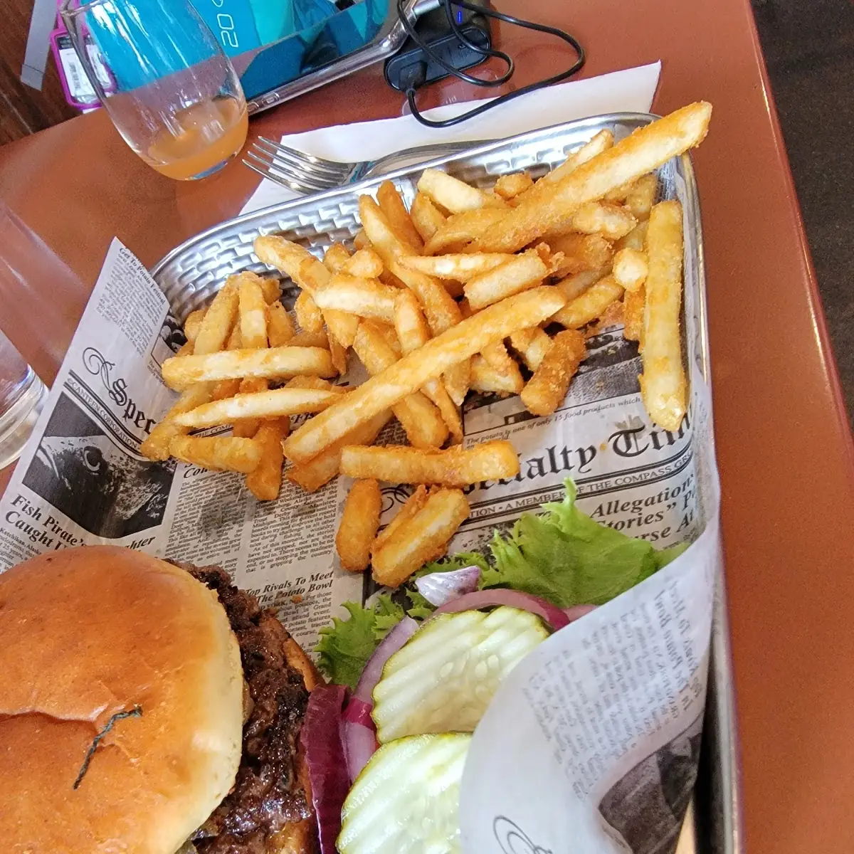 Burger with Fries