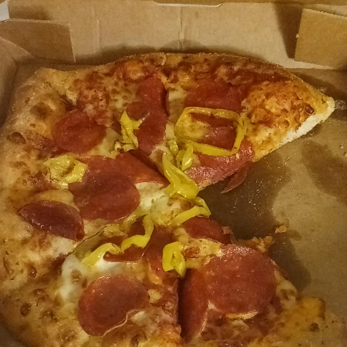 Pepperoni and Banana Peppers