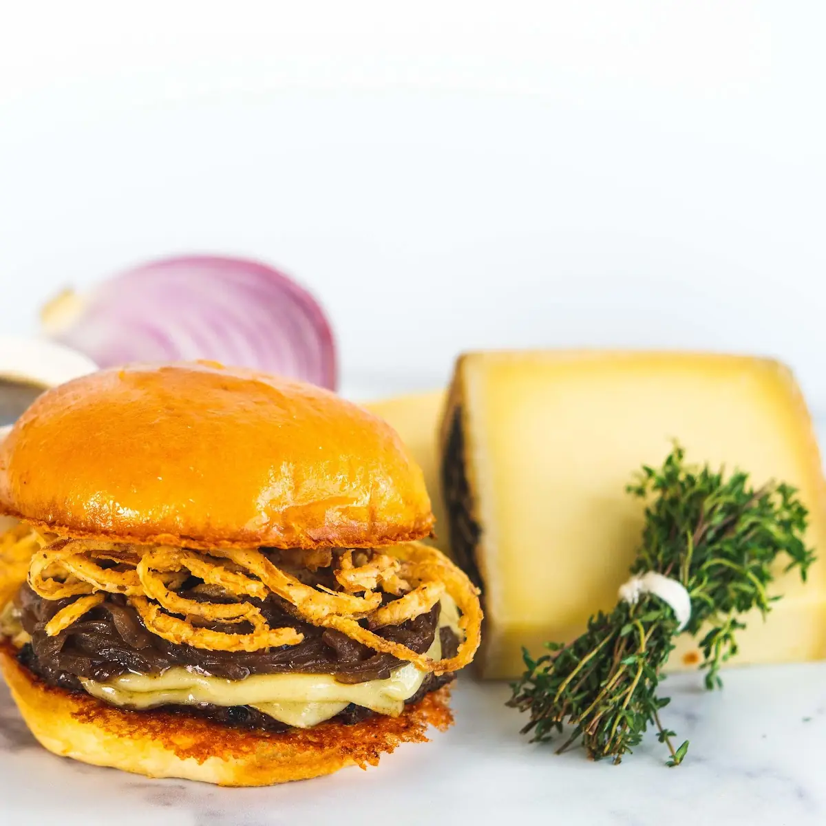 French Onion Soup Burger