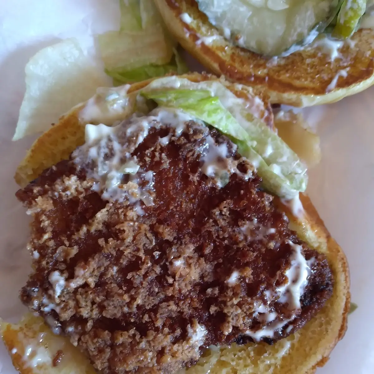 Overdone Fish Sandwich