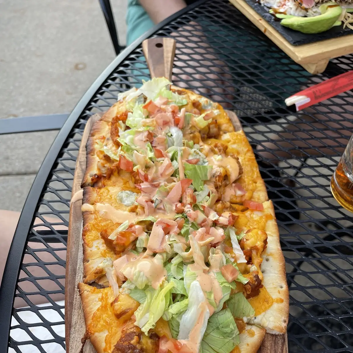 Buffalo Chicken Flat Bread