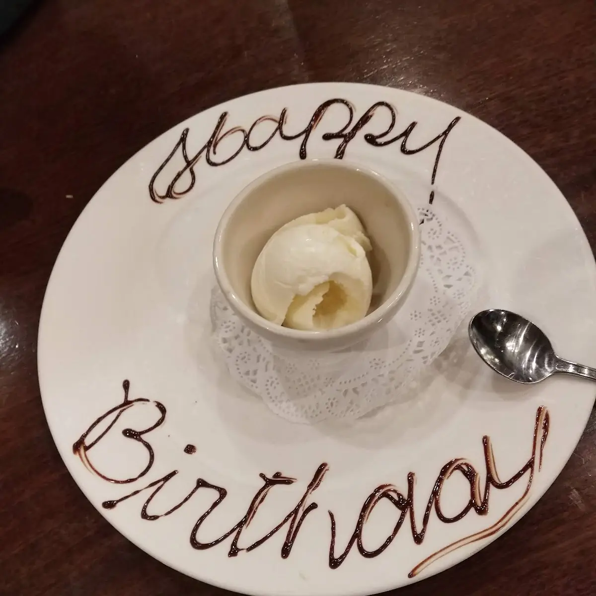 Happy Birthday Vanilla Ice Cream