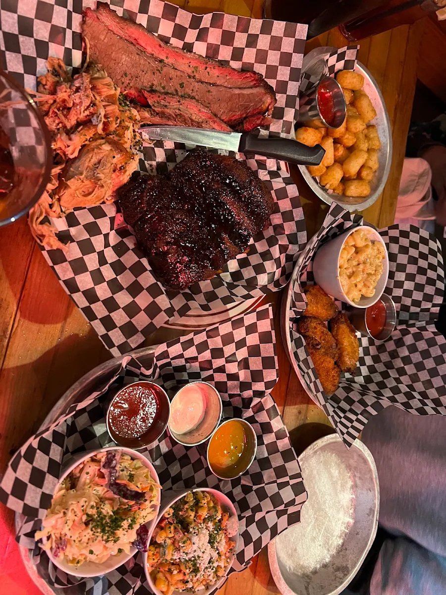 Pulled Pork Brisket Mexican Street Corn Deviled Egg Potato Salad, The Shed
