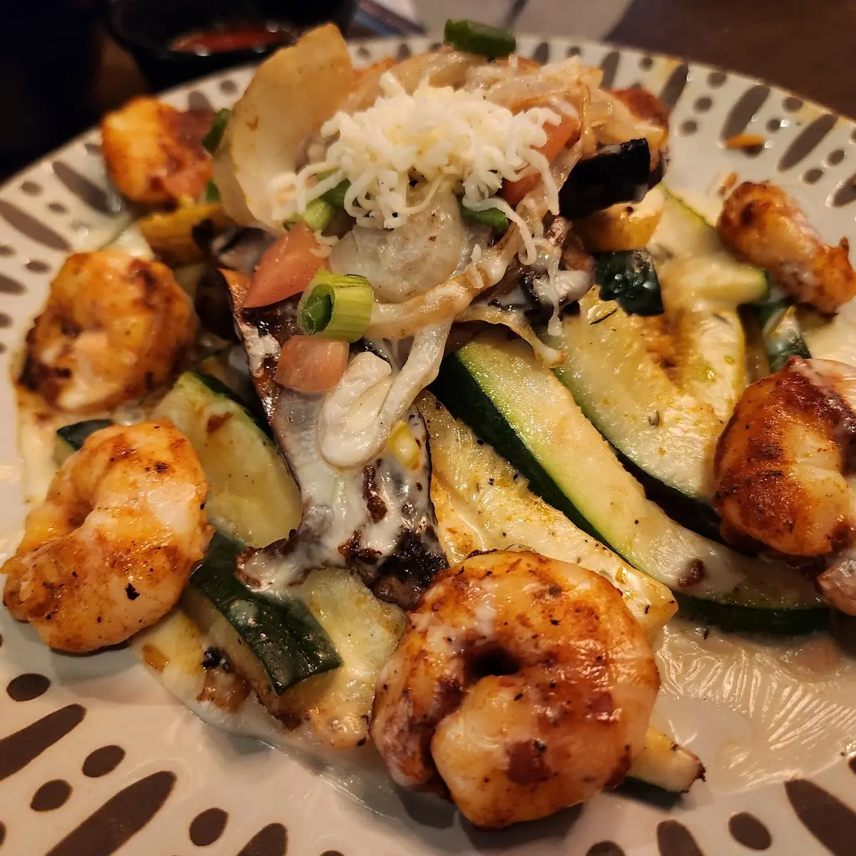 Grilled Shrimp and Portobello