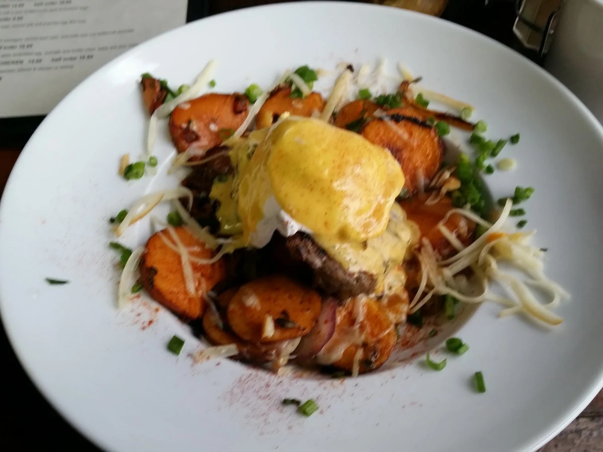 Duck N' Hash with Poached Egg and Hollandaise