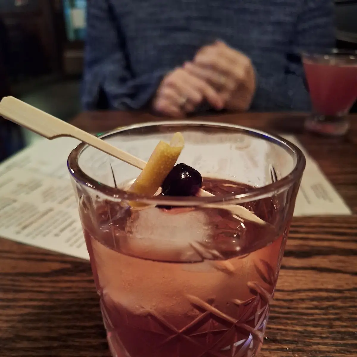 Spiced Dark Cherry Old Fashioned