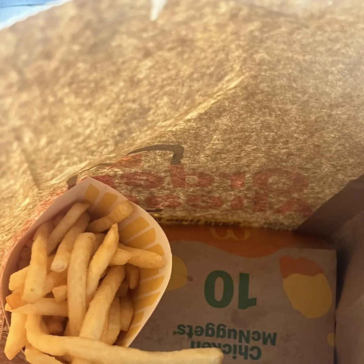 Medium Fries and Dr Pepper