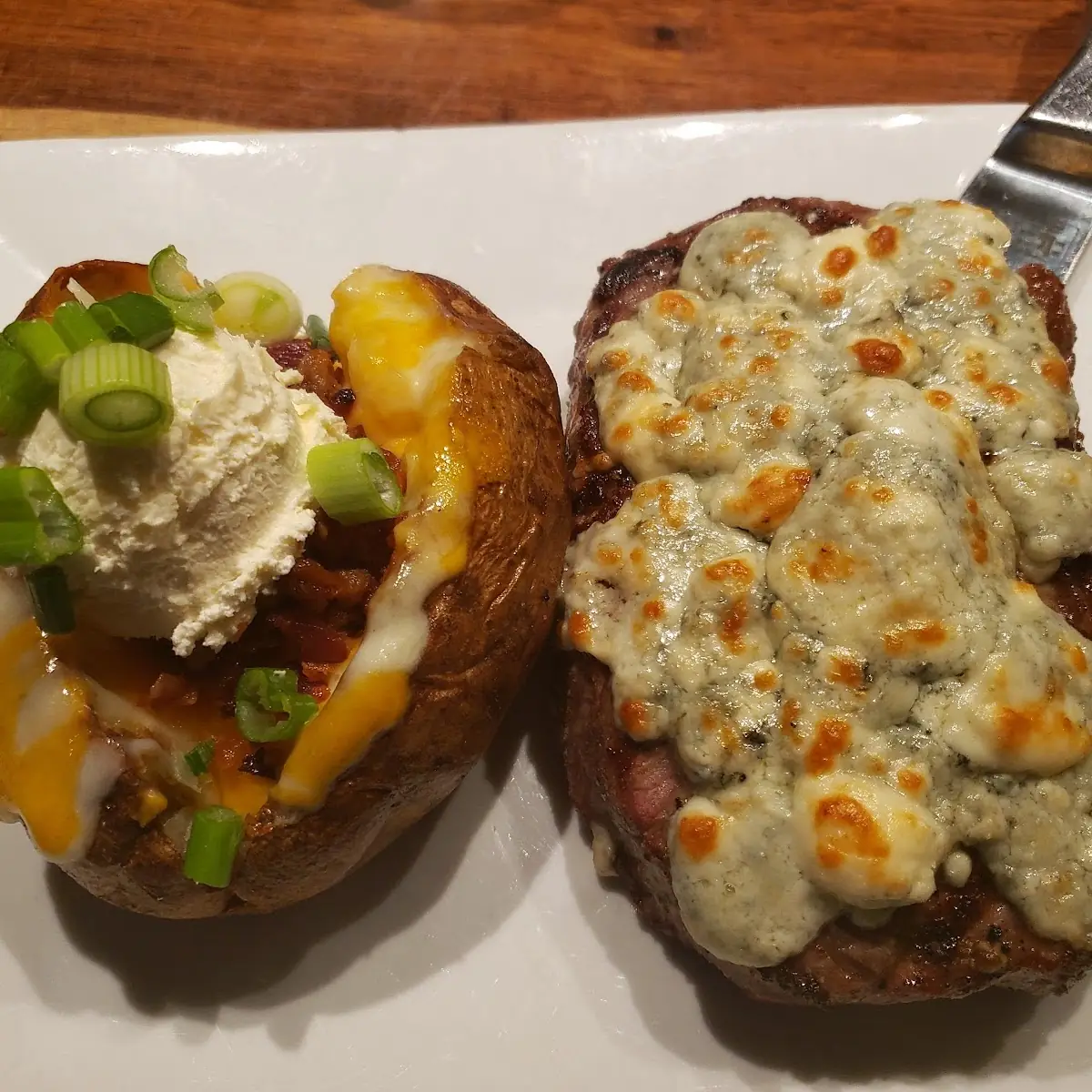 NY Strip Steak and Baked Potato