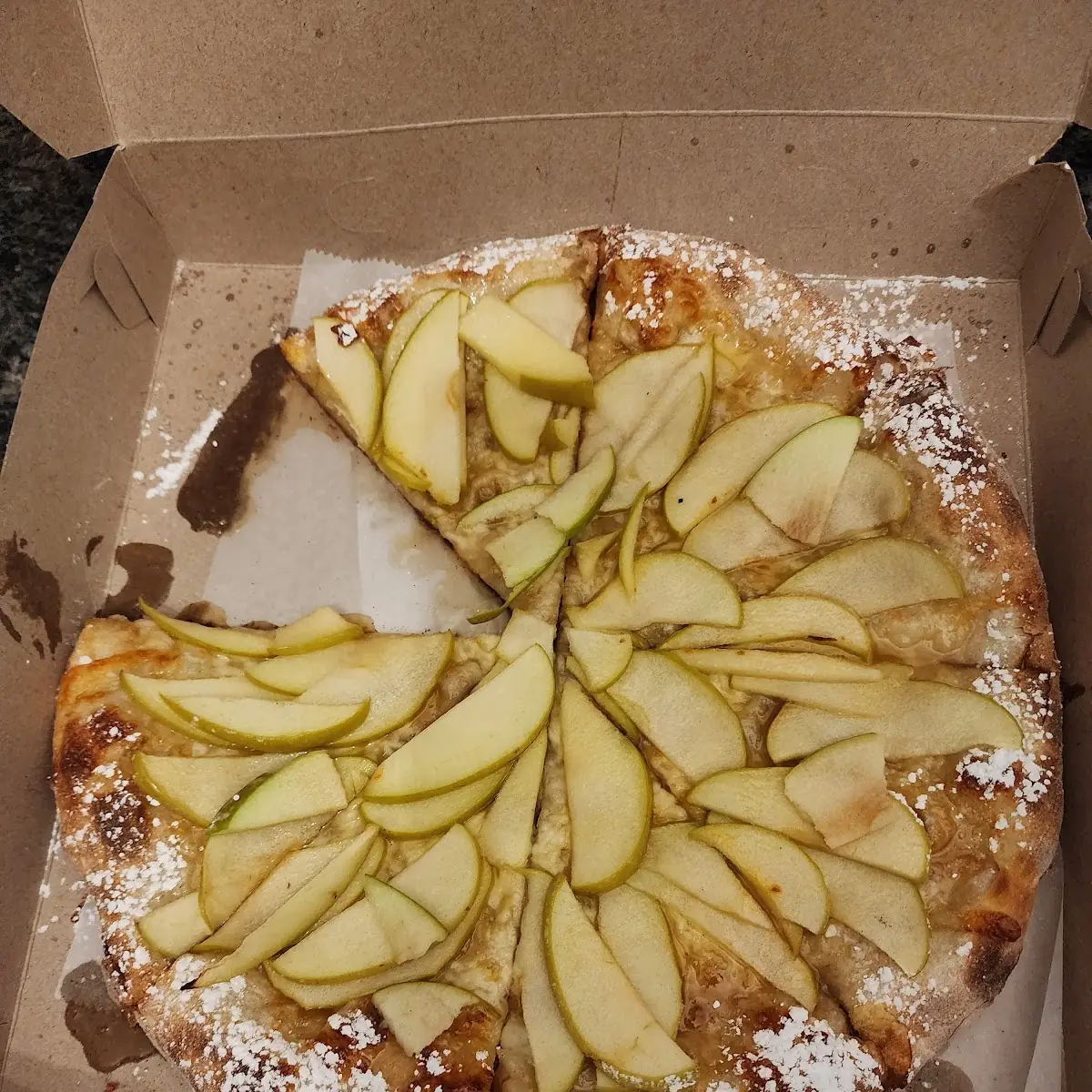 Caramel Apple Dessert Pizza