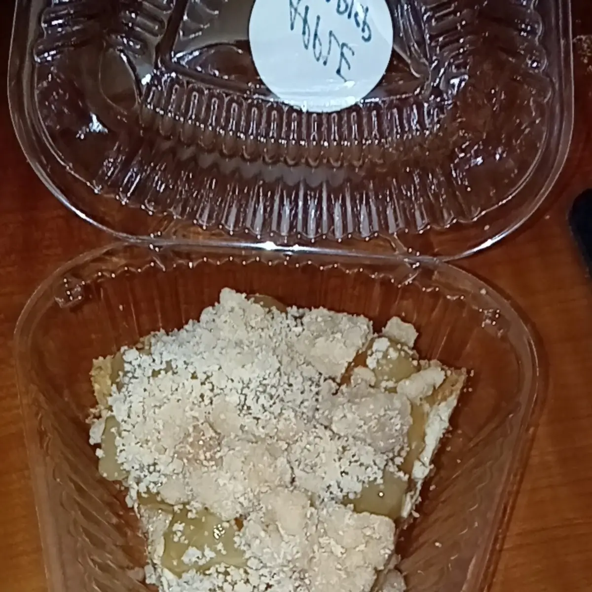 Apple Crisp Cheesecake Slice