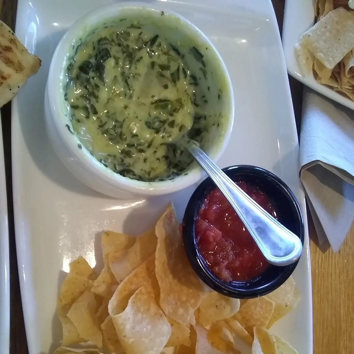 Spinach Dip & Salsa