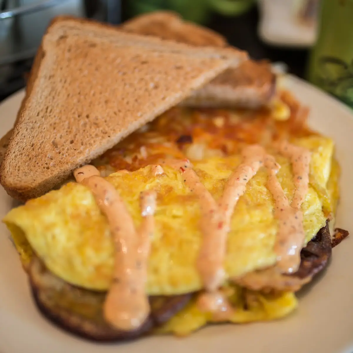 Bacon Cheeseburger Omelets