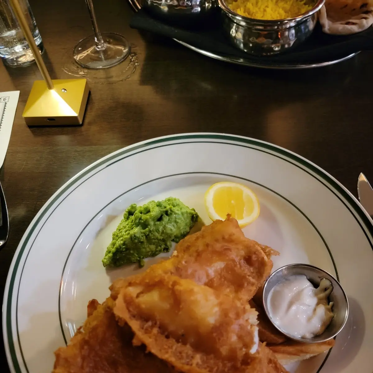 Crispy Battered Fish with Steak Fries