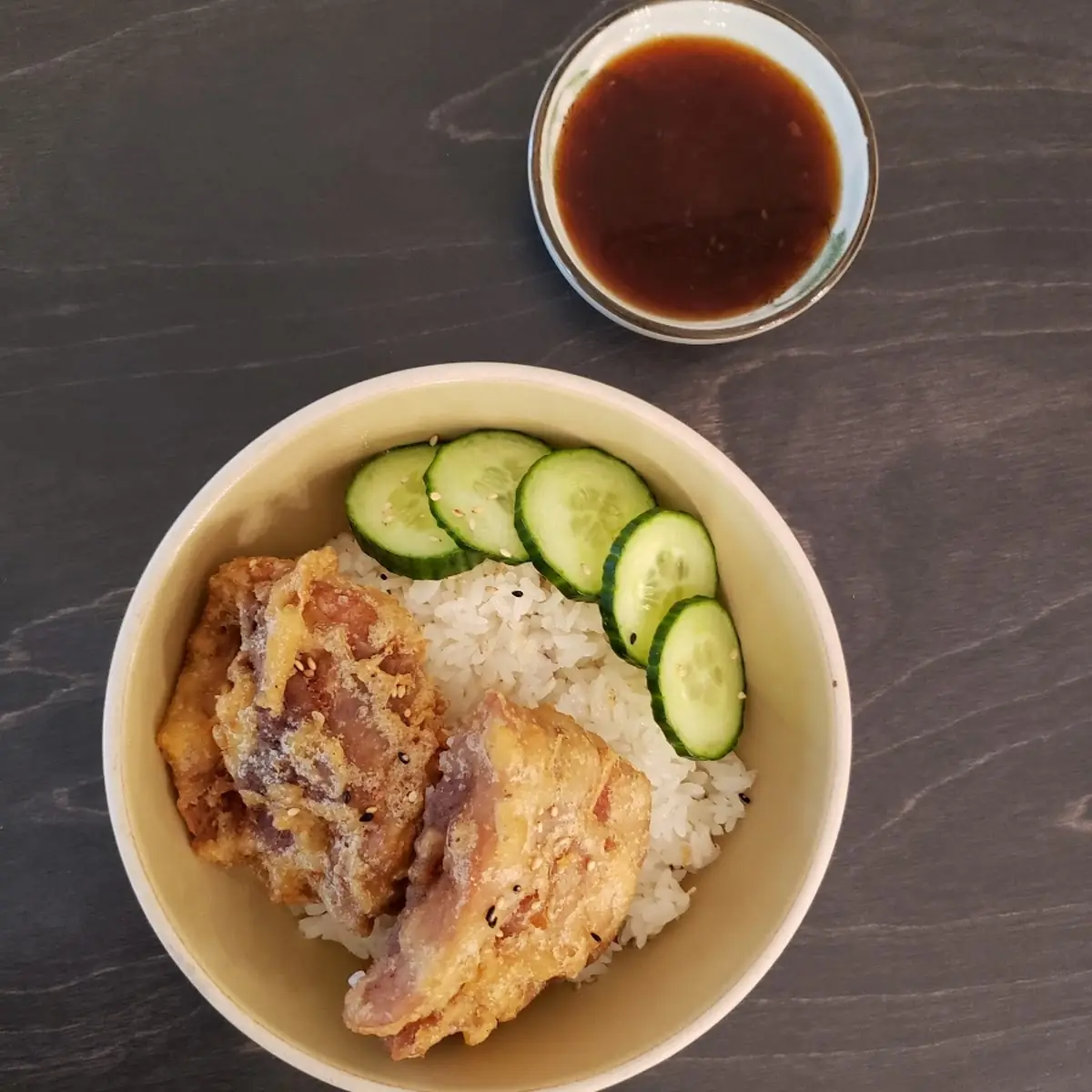 Fried Chicken Rice Bowl