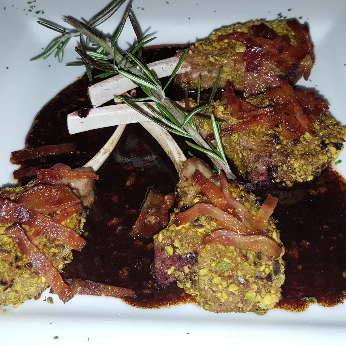 Pecan Crusted Lamb Chops