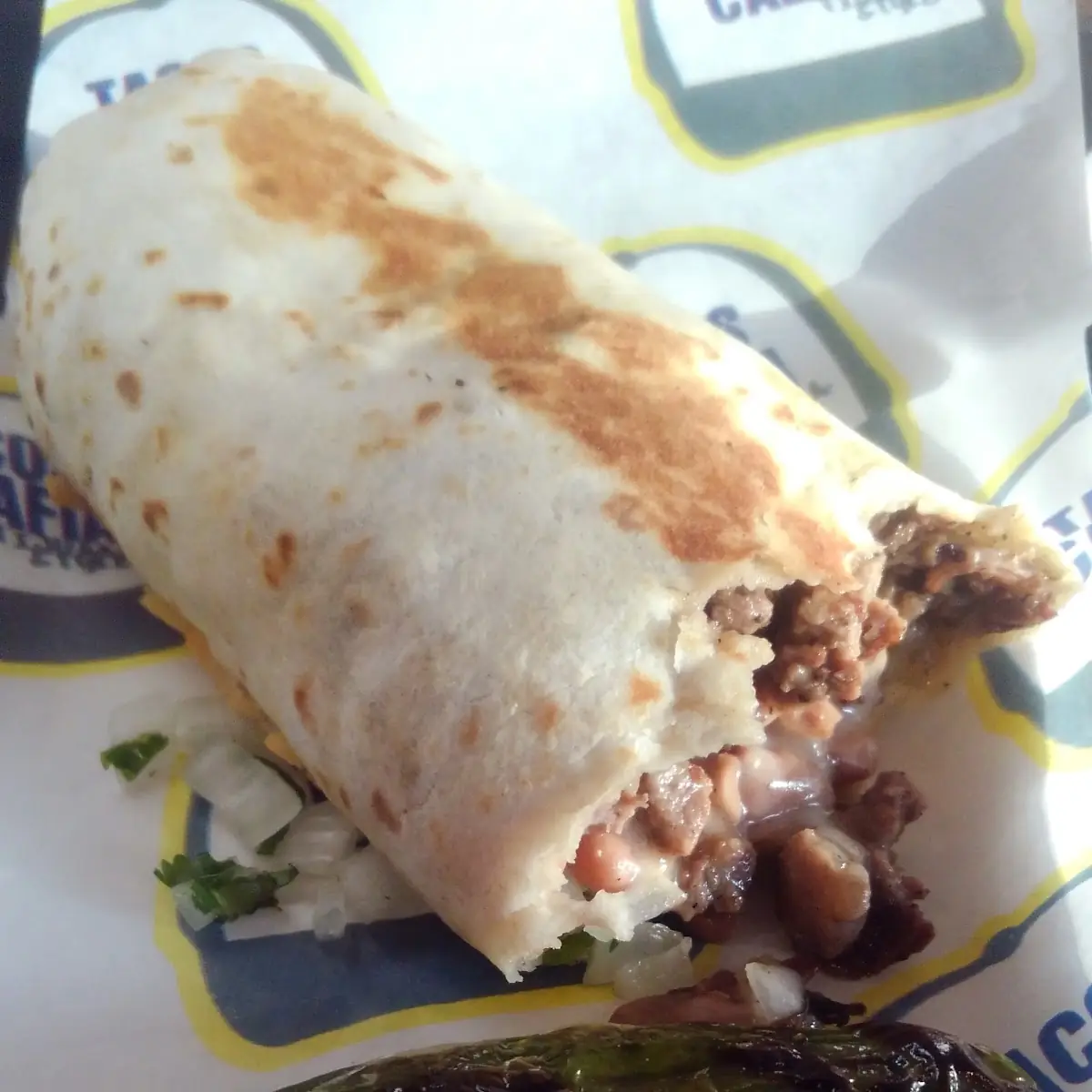 Carne Asada Burrito w Roasted Jalapenos