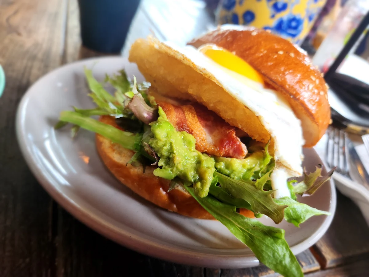 Bacon & Egg Burger, Brix & Beans Coffee House