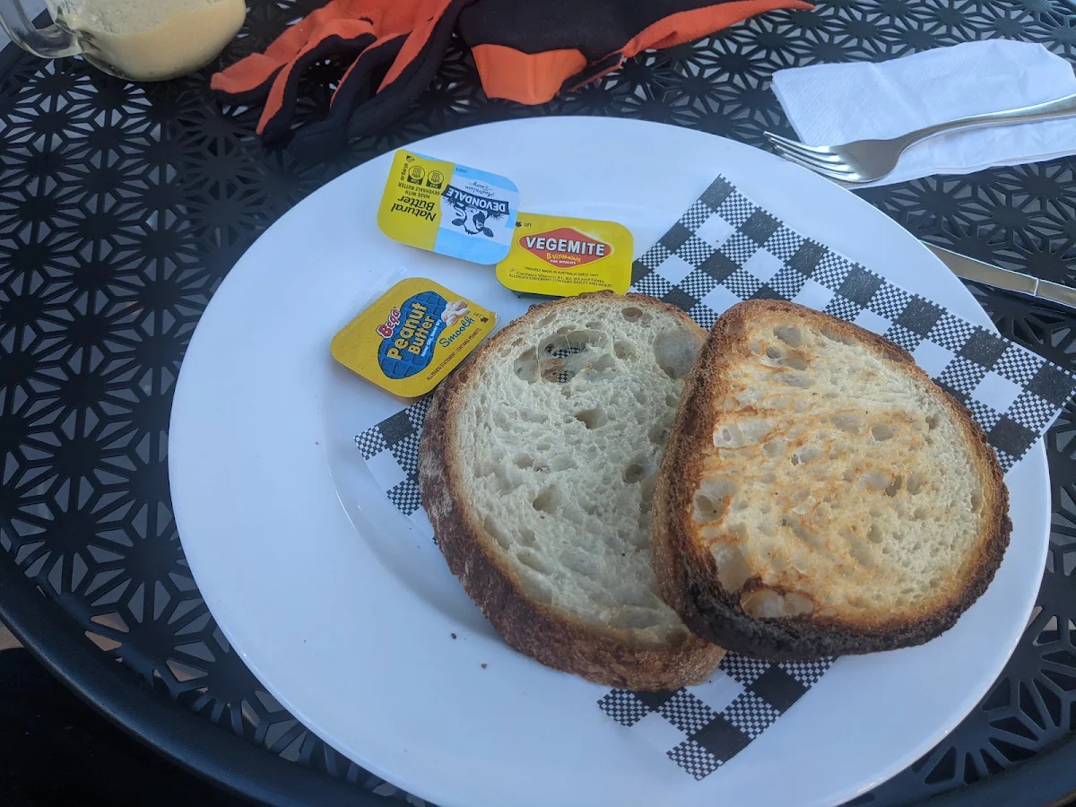 Plastic Condiments and Toast, Brix & Beans Coffee House