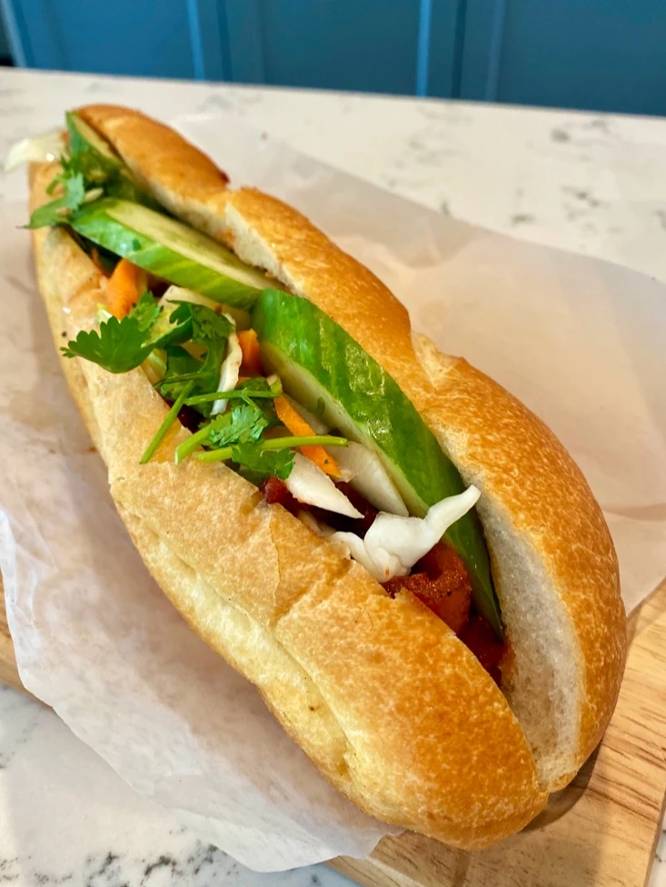 BBQ Pork Banh MI Sandwich