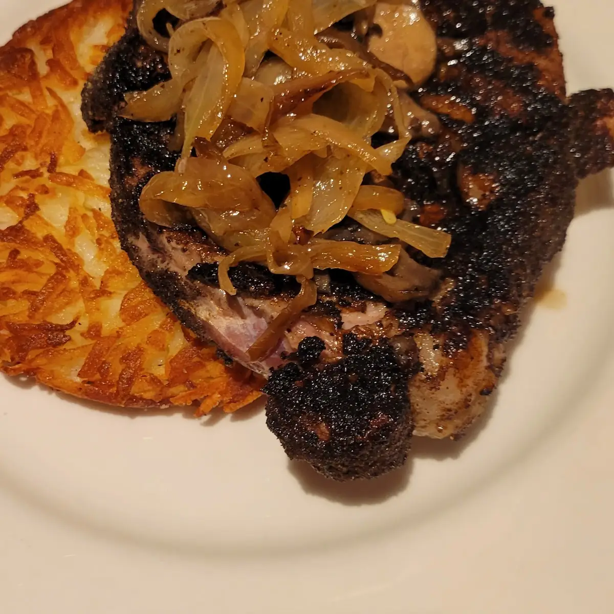 Smothered Ribeye Steak