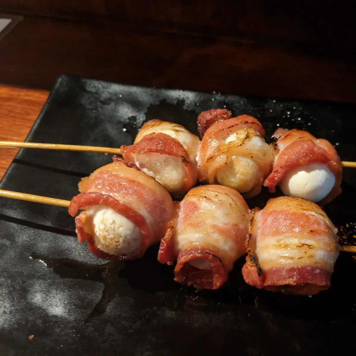 Bacon Wrapped Quail Egg