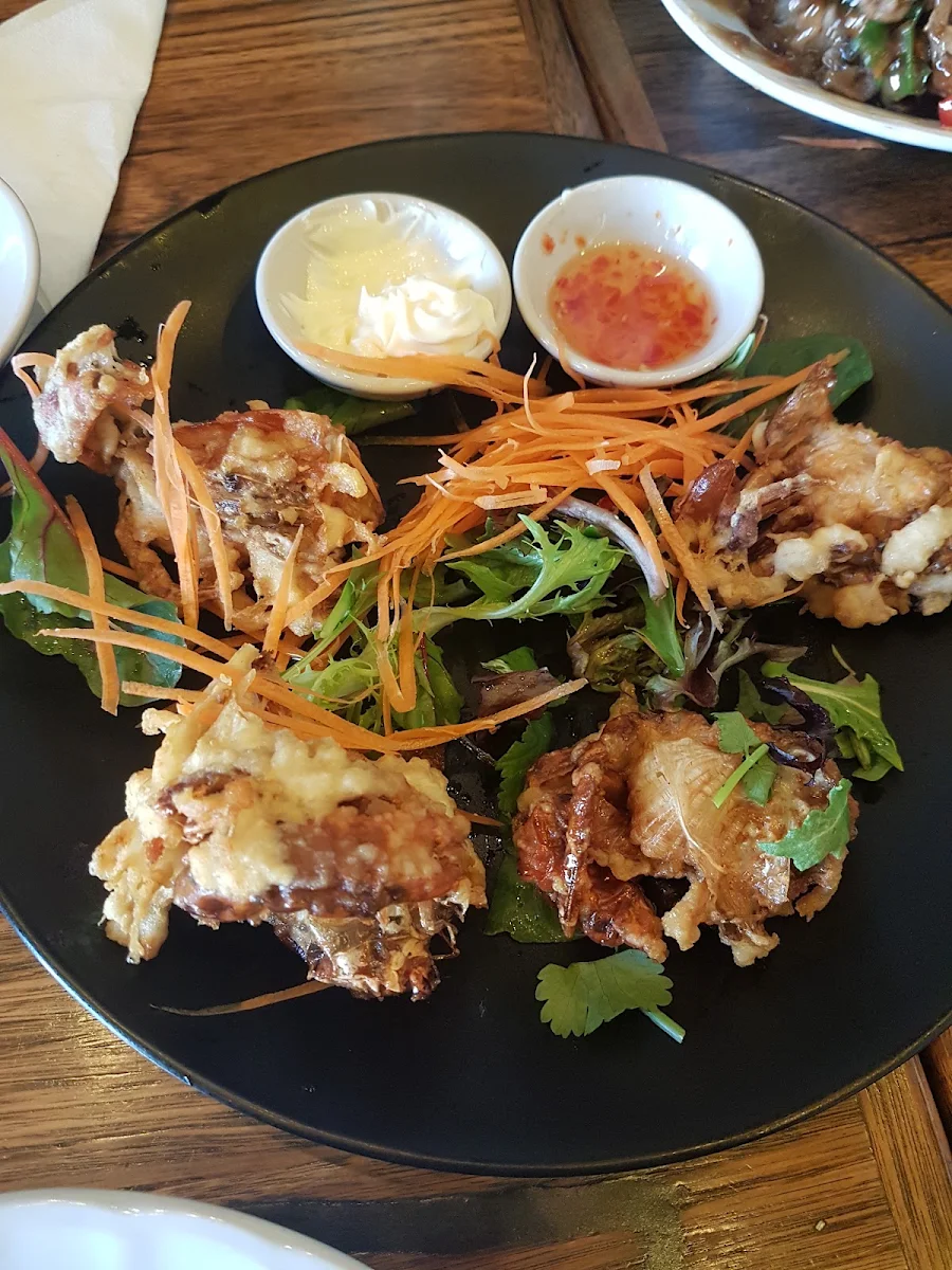 Deep Fried Soft Shell Crab, Thaiger Rabbit by Ying Thai