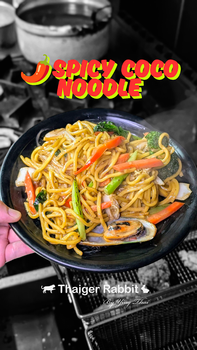 Spicy Coco Noodle, Thaiger Rabbit by Ying Thai