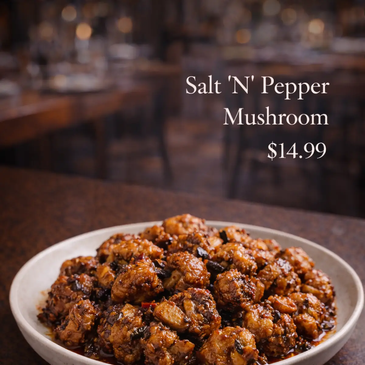 Chilli Mushroom Dry, Himalaya Indian Cuisine