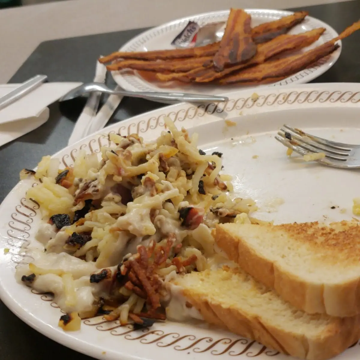 Texas Bacon Cheesesteak Melt with Hashbrowns