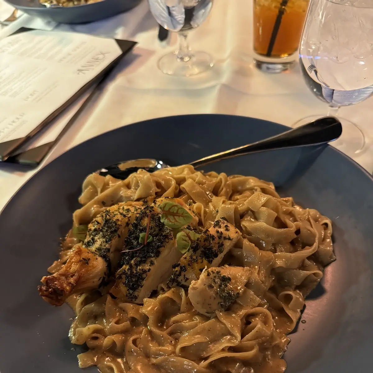Black Garlic Chicken Alfredo
