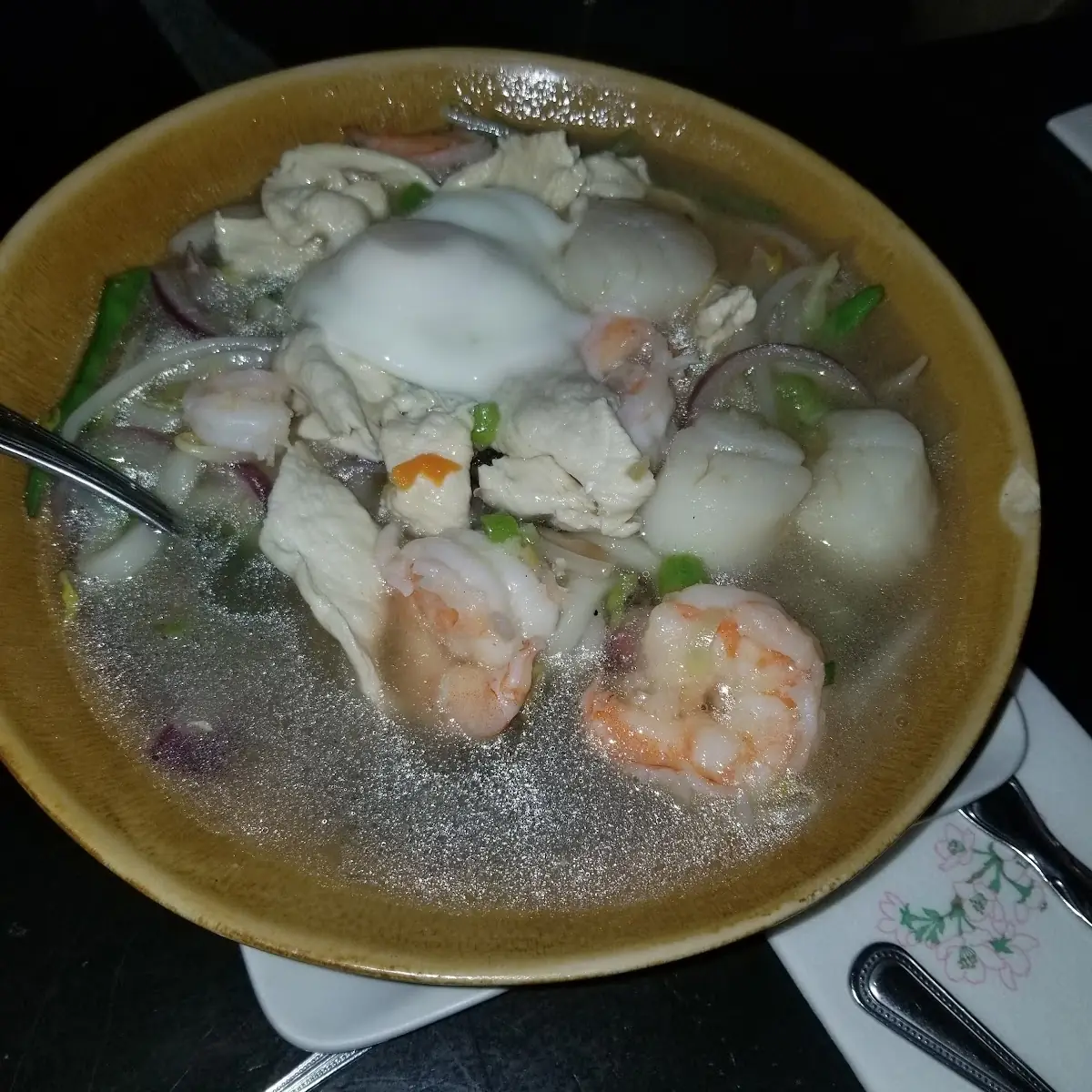 Seafood Udon Noodle Soup