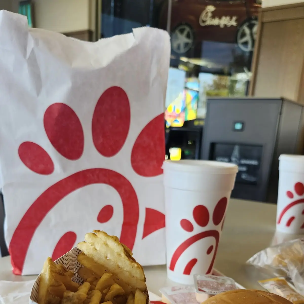 Chicken Nuggets with Fries with Cheese Burger Combo