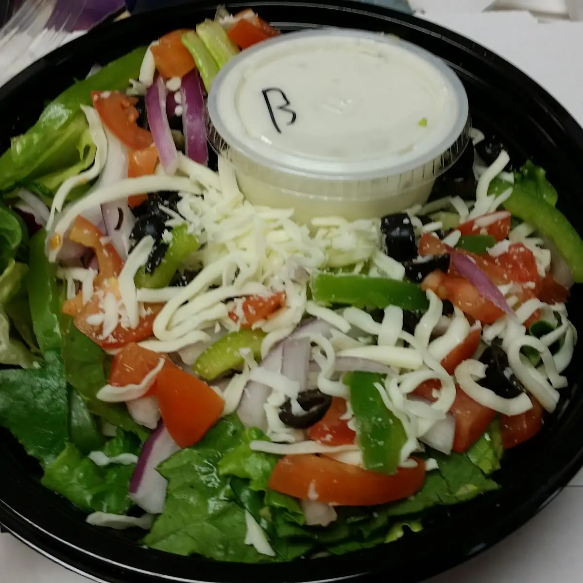 Garden Salad with Bleu Cheese Dressing