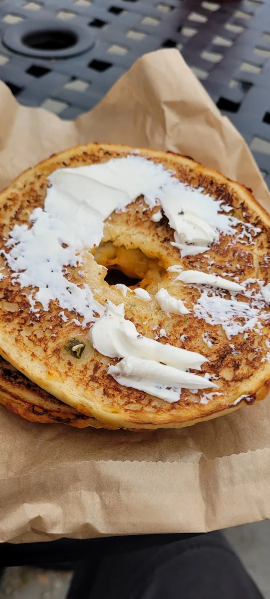Jalapeño Cheddar Cheese Bagel