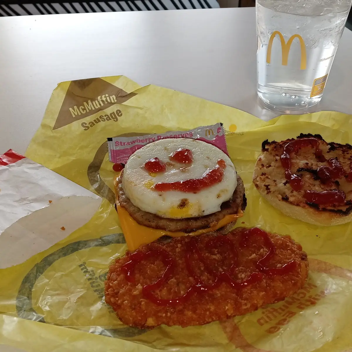 Sausage Egg mc Muffin with Hash Brown