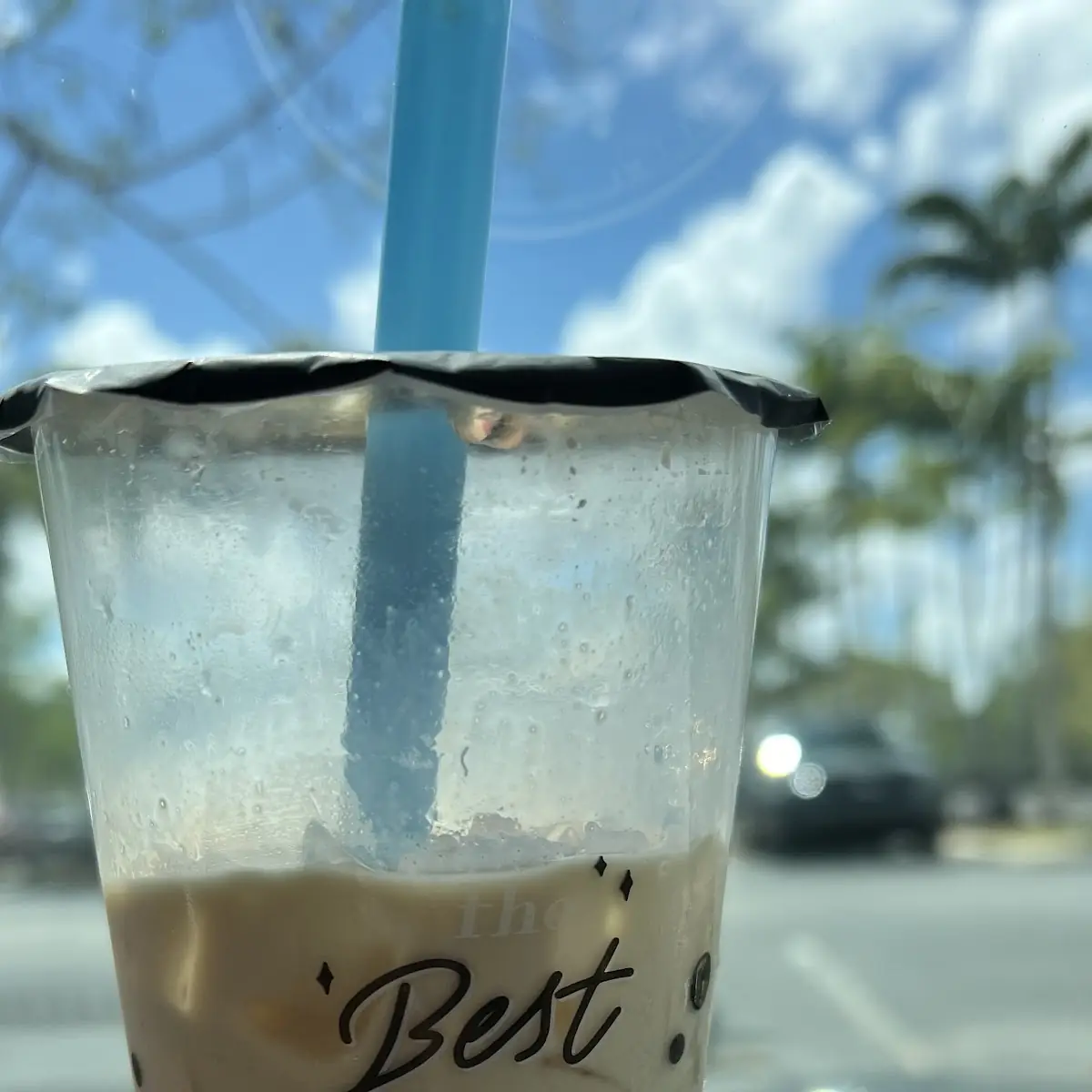 Milk Coffee Witn Grass Jelly