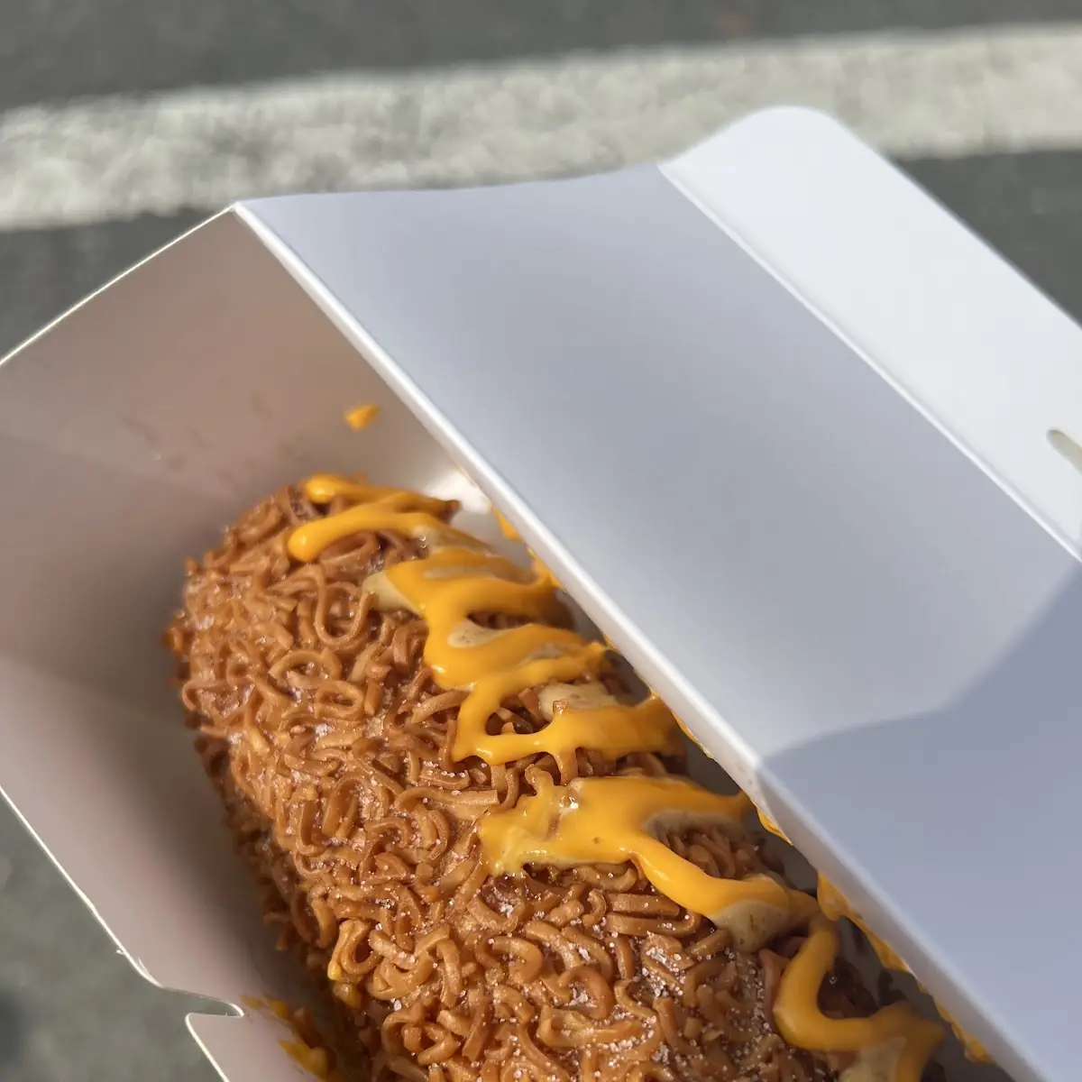 Crunchy Ramen Corn Dog
